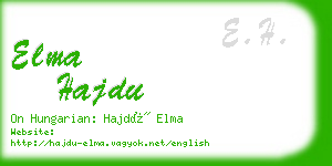 elma hajdu business card
